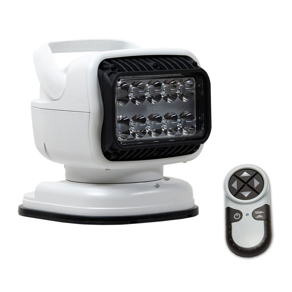 Golight GT Series LED Hybrid Portable Light wPermanent Shoe Mount Handheld Wireless Remote 12V White 79008GT