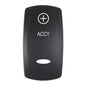 Pacer Actuator  ACCY fV Series Contura Switches  Black  Laser Etched TopBottom Light EV2LEACC