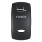 Pacer Actuator  FISHBOX fV Series Contura Switches  Black  Laser Etched TopBottom Light EV2LEFBX