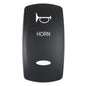 Pacer Actuator  HORN fV Series Contura Switches  Black  Laser Etched TopBottom Light EV2LEHRN