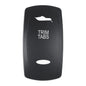 Pacer Actuator  TRIM TABS fV Series Contura Switches  Black  Laser Etched TopBottom Light EV2LETRM